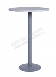 Стол барный d 80 cm. белый или серый (металл)